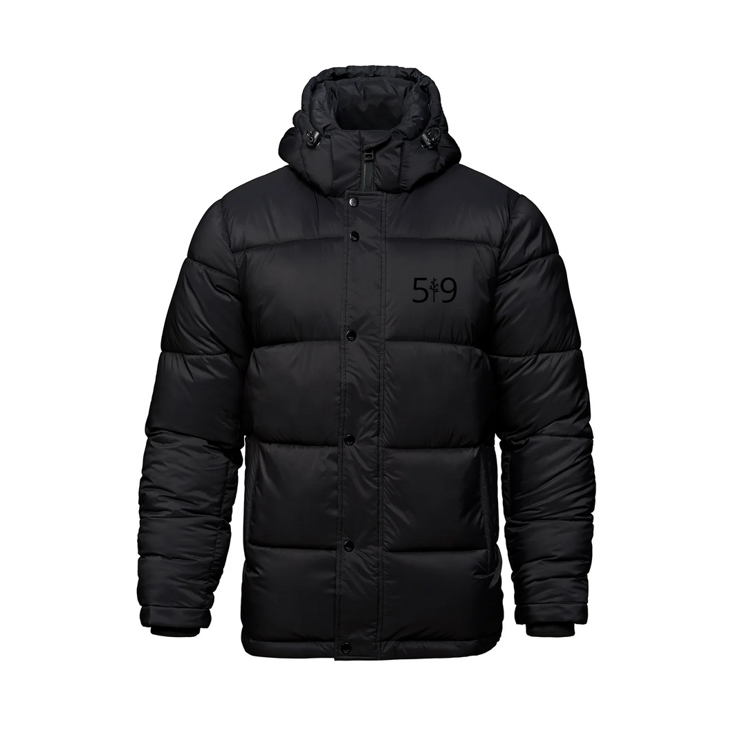 519 BLACKOUT EMBROIDERED CORE PUFF COAT (UNISEX)
