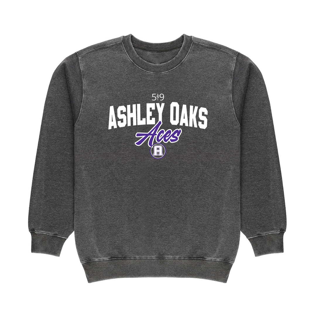 ASHLEY OAKS ACES VINTAGE CREW (UNISEX)