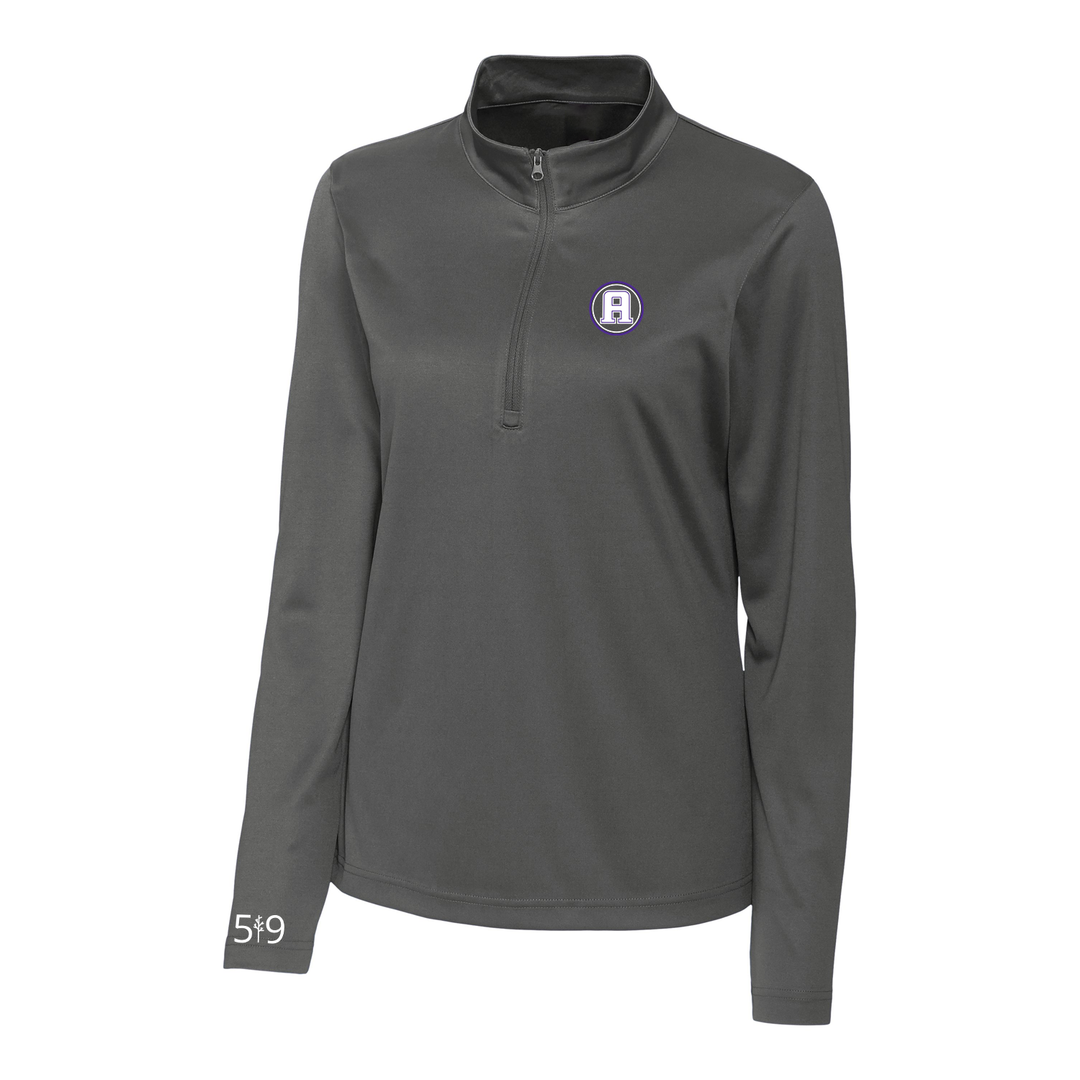 ASHLEY OAKS EMBROIDERED ATHLETIC 1/4 ZIP (WOMENS)