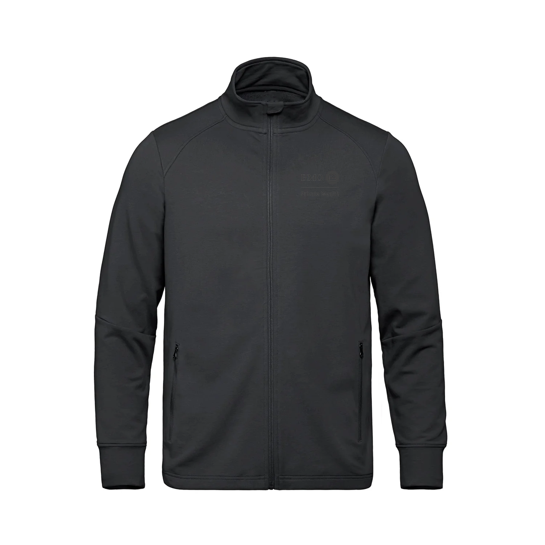 BMO PRIVATE WEALTH MONOCHROMATIC EMBROIDERED FRENCH TERRY ZIP-UP (MENS)