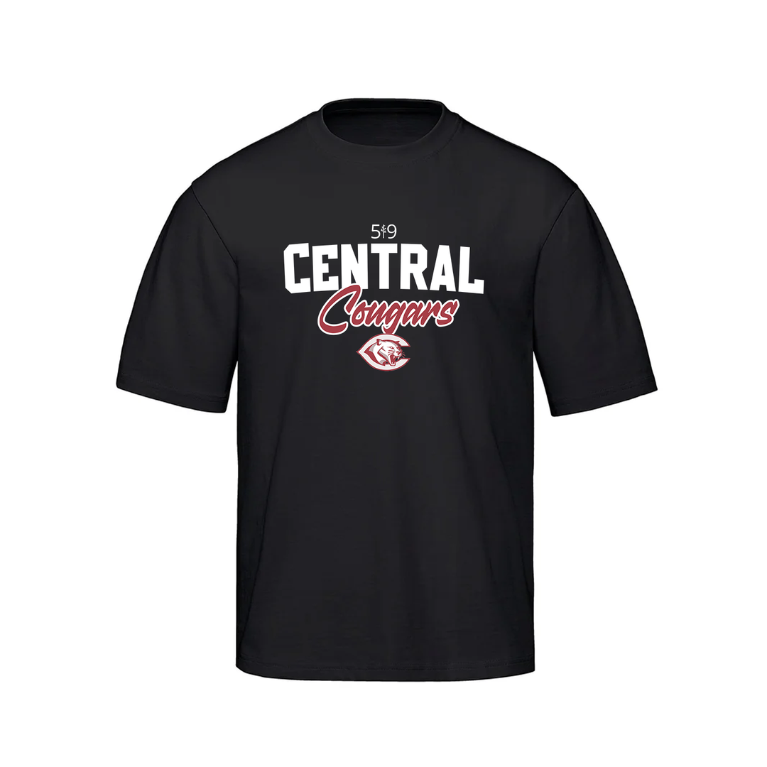 CENTRAL COUGARS OVERSIZED TEE (UNISEX)
