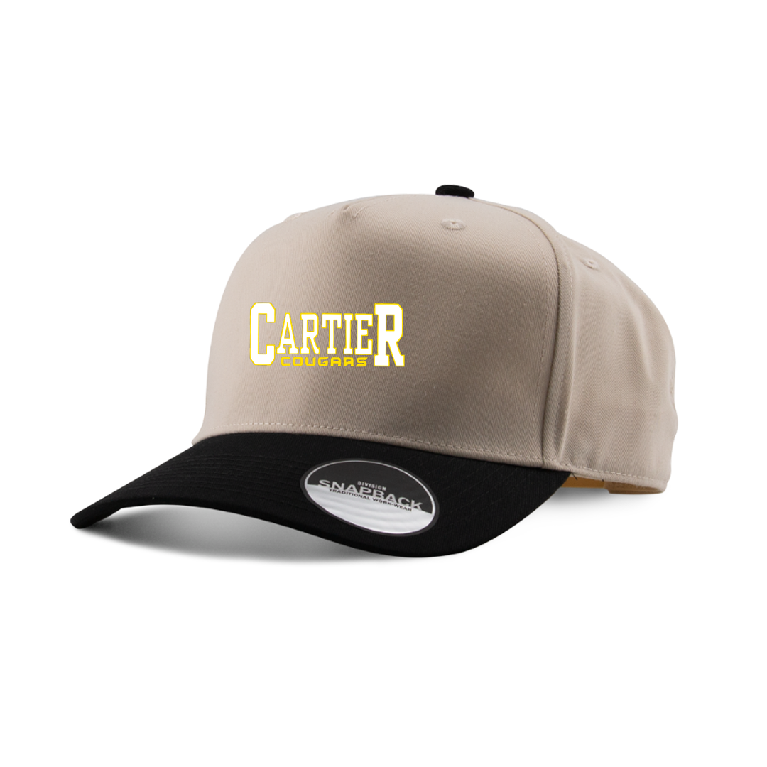 CARTIER EMBROIDERED TWO-TONE PANEL CAP