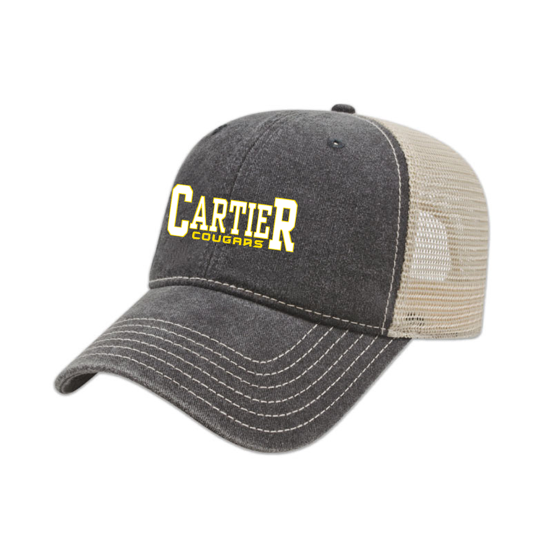 CARTIER EMBROIDERED VINTAGE TRUCKER CAP