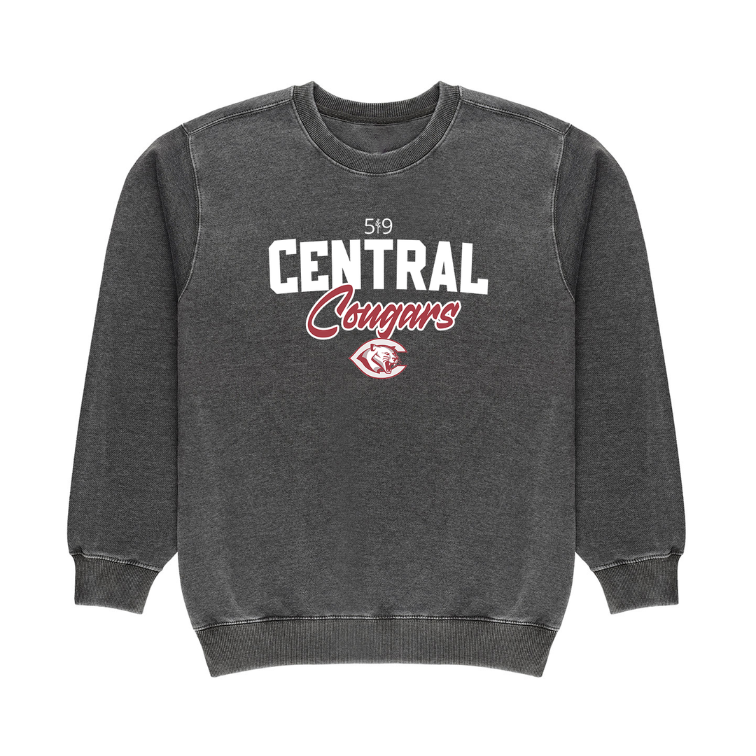 CENTRAL COUGARS VINTAGE CREW (UNISEX)
