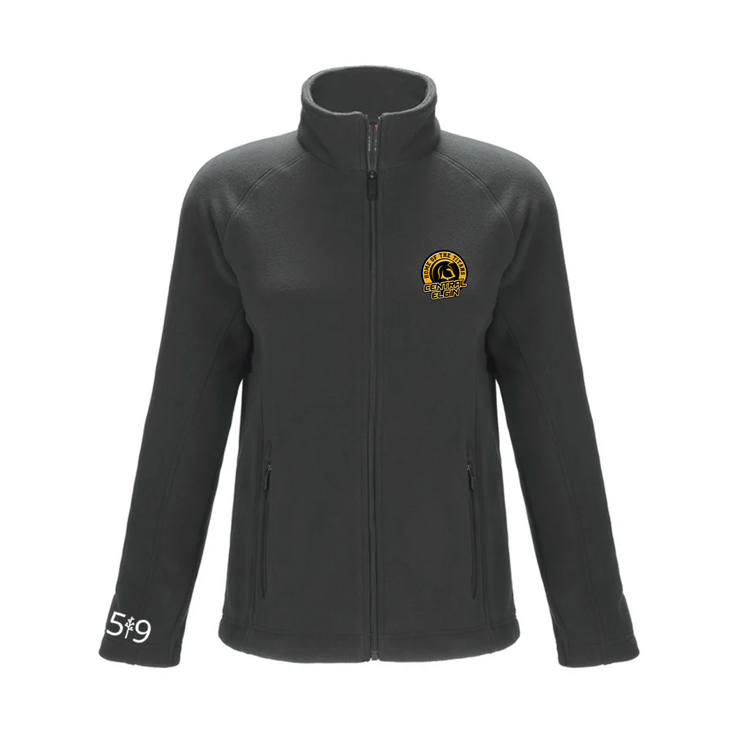 CENTRAL ELGIN EMBROIDERED MICROFLEECE ZIP-UP (WOMENS)