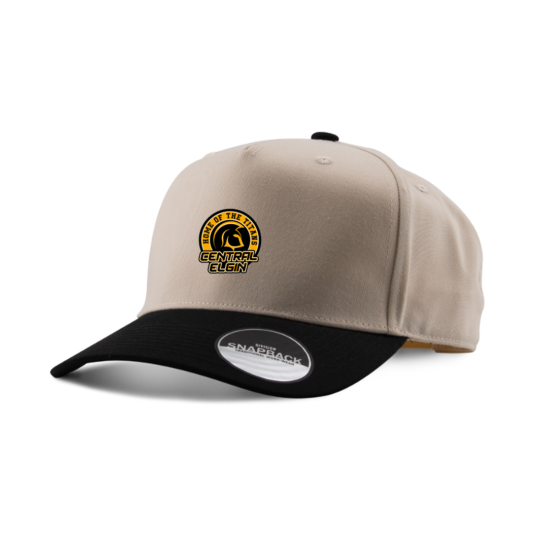CENTRAL ELGIN EMBROIDERED TWO-TONE PANEL CAP