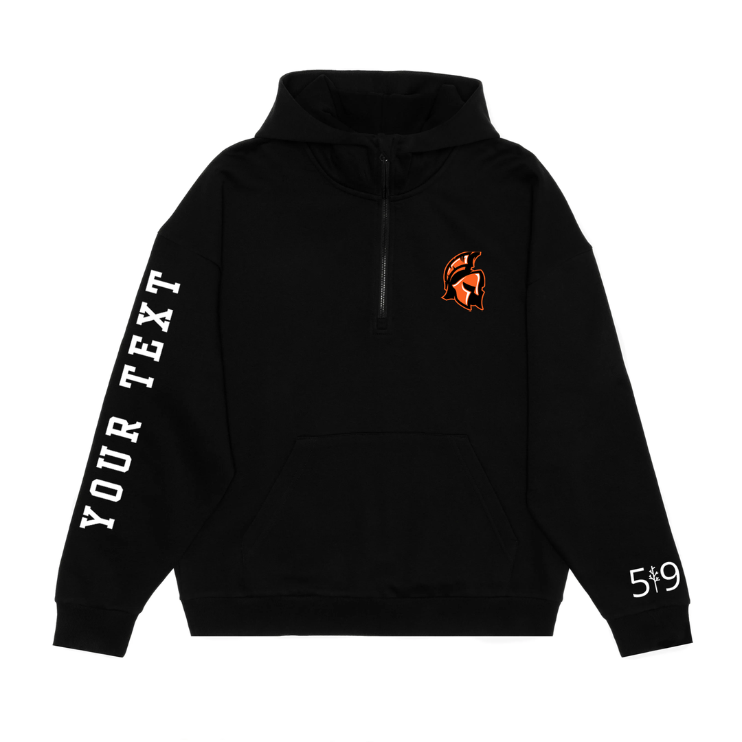 TROJANS TEAM SLEEVE SCUBA 1/2 ZIP HOODIE (UNISEX)