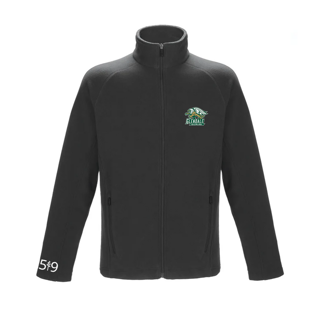 GLENDALE EMBROIDERED MICROFLEECE ZIP-UP (MENS)