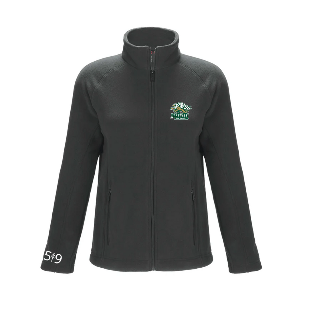 GLENDALE EMBROIDERED MICROFLEECE ZIP-UP (WOMENS)