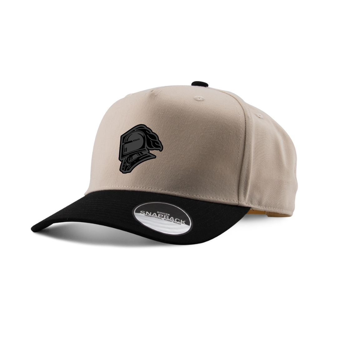 BLACK OUT KNIGHTS EMBROIDERED TWO-TONE PANEL CAP