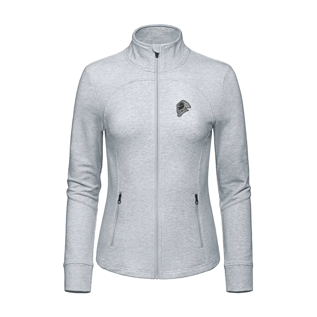 BLACK OUT KNIGHTS EMBROIDERED FRENCH TERRY ZIP-UP (WOMENS)