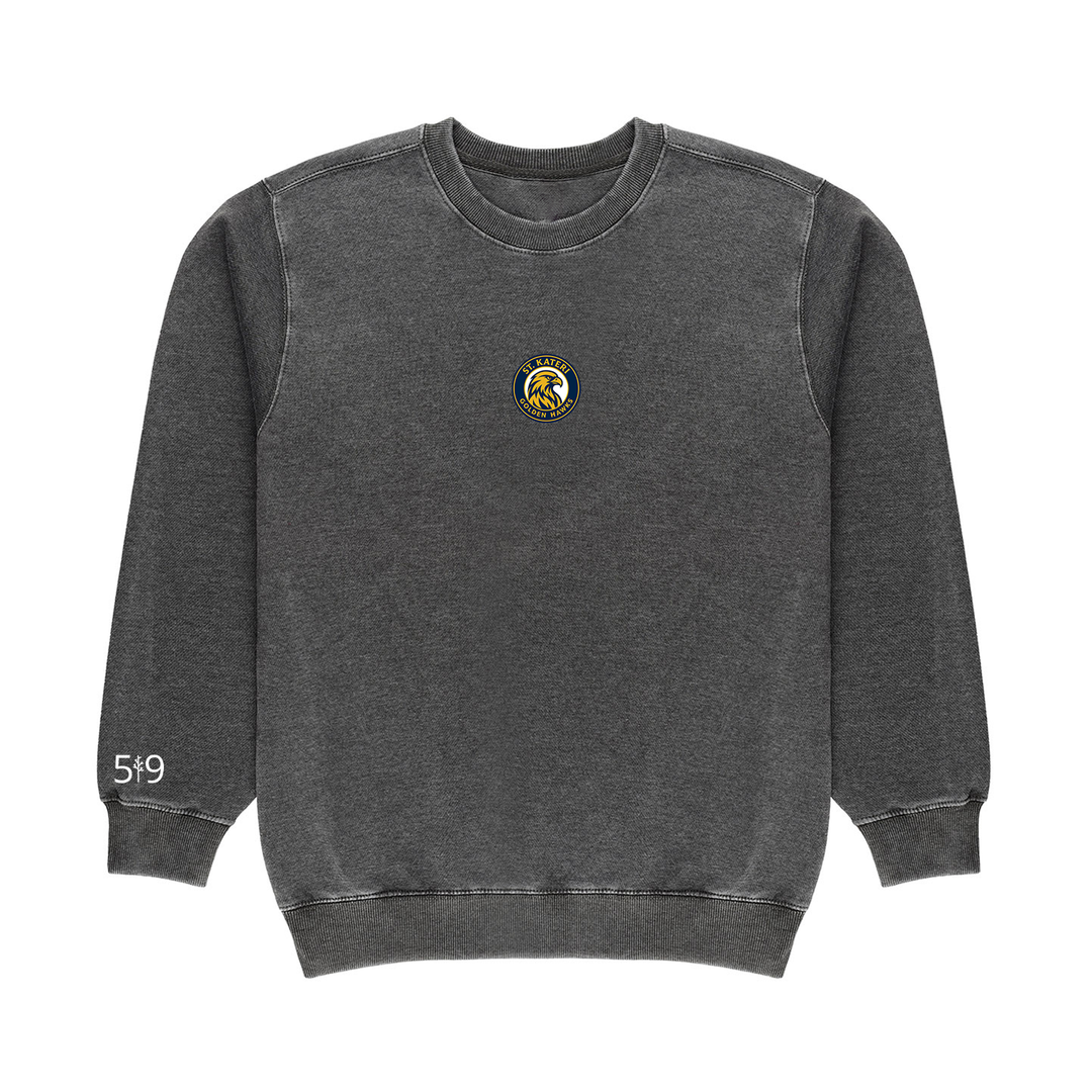 ST. KATERI EMBROIDERED VINTAGE CREW (UNISEX)