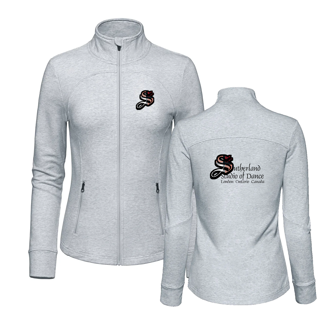 SUTHERLAND DANCE FRENCH TERRY ZIP-UP (WOMENS)