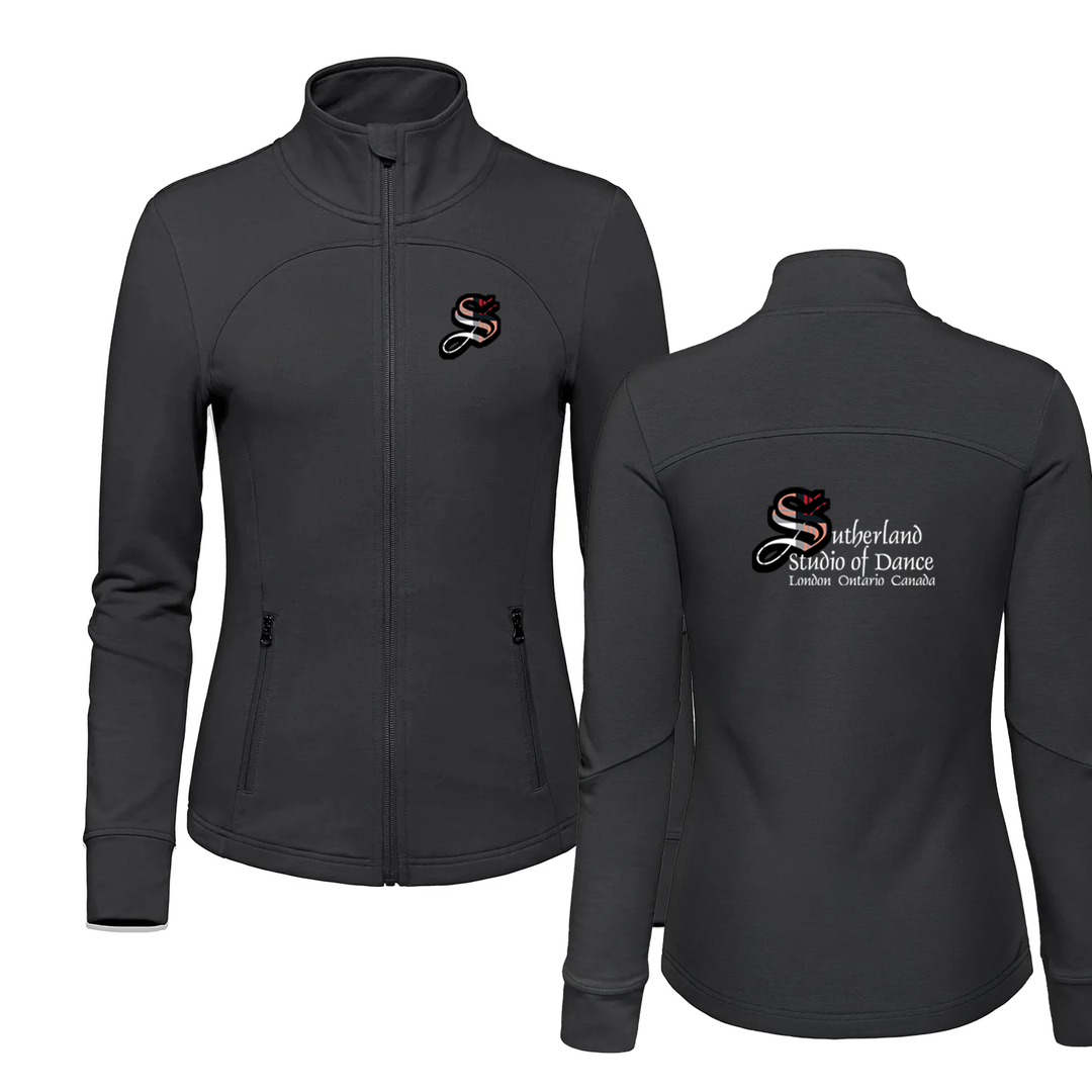SUTHERLAND DANCE FRENCH TERRY ZIP-UP (WOMENS)