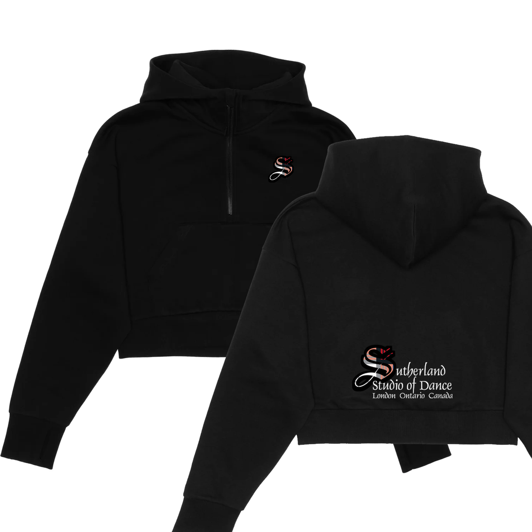 SUTHERLAND DANCE CROPPED SCUBA 1/2 ZIP (WOMENS)