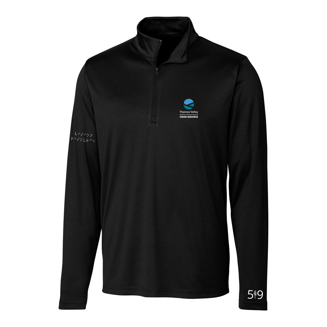 VISION RESOURCE EMBROIDERED ATHLETIC 1/4 ZIP (MENS)