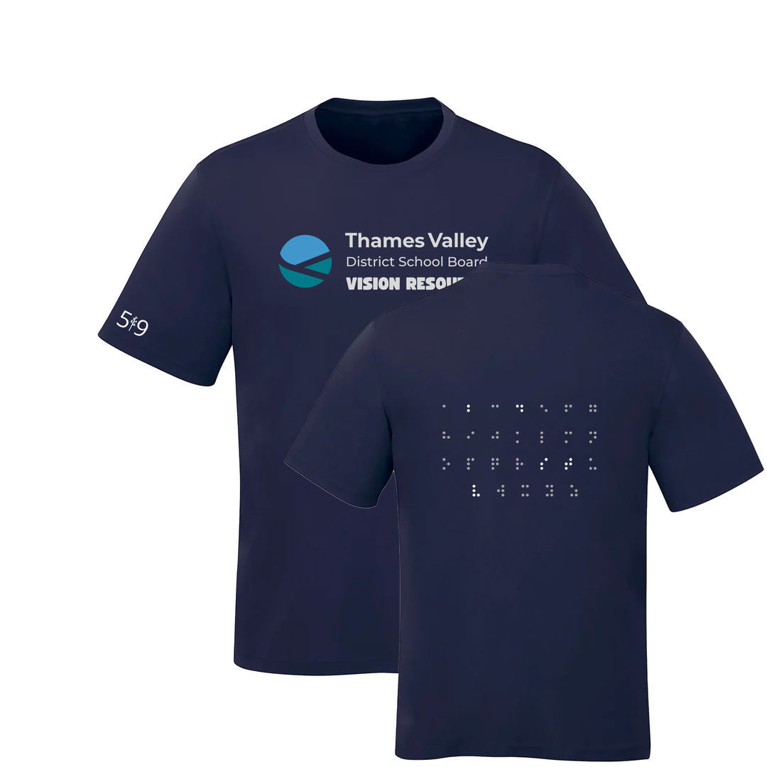 TVDSB BRAILLE BACK TEE (MENS)