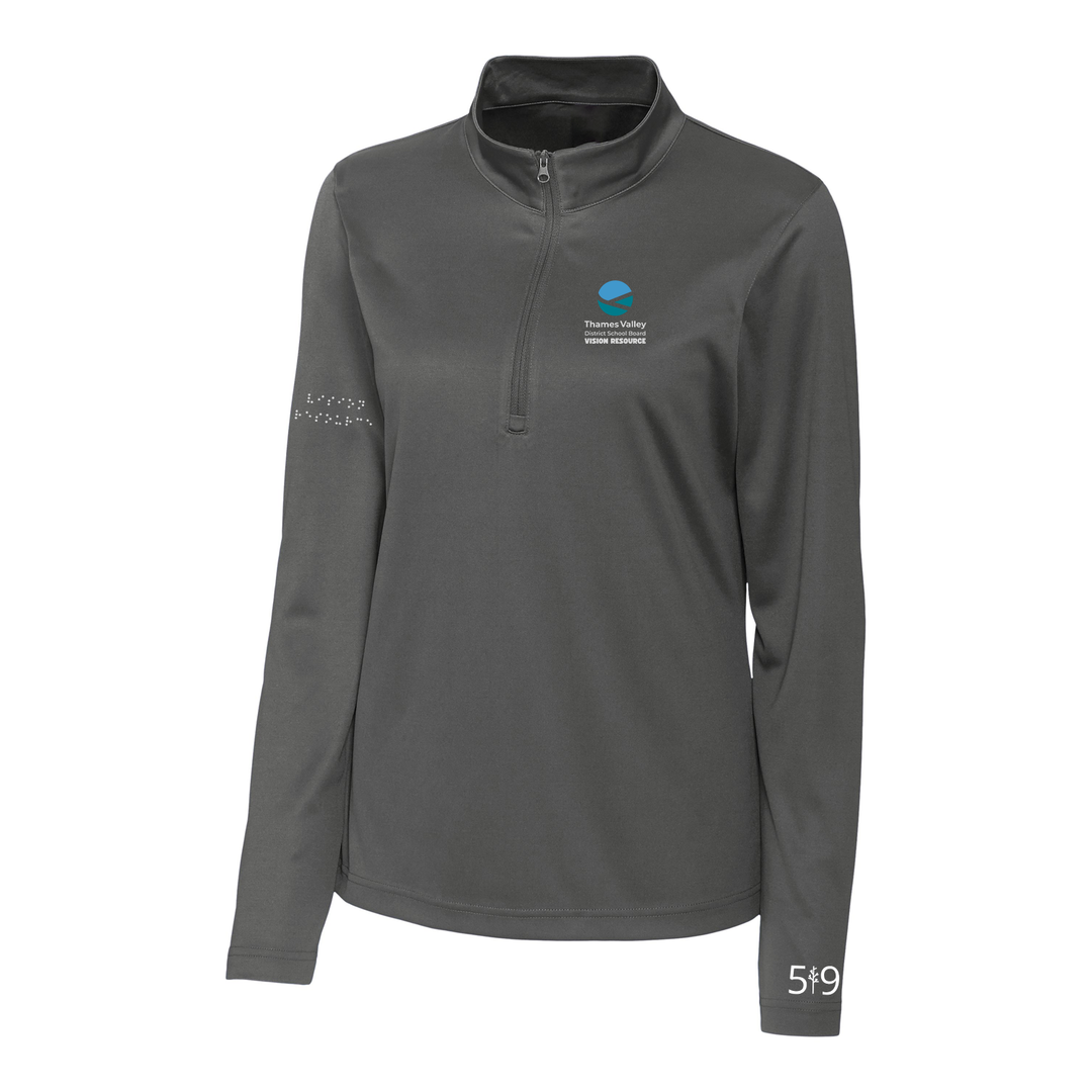 VISION RESOURCE EMBROIDERED ATHLETIC 1/4 ZIP (WOMENS)
