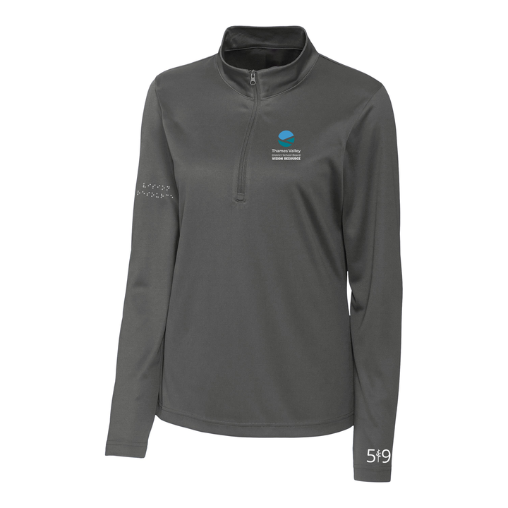 VISION RESOURCE EMBROIDERED ATHLETIC 1/4 ZIP (WOMENS)