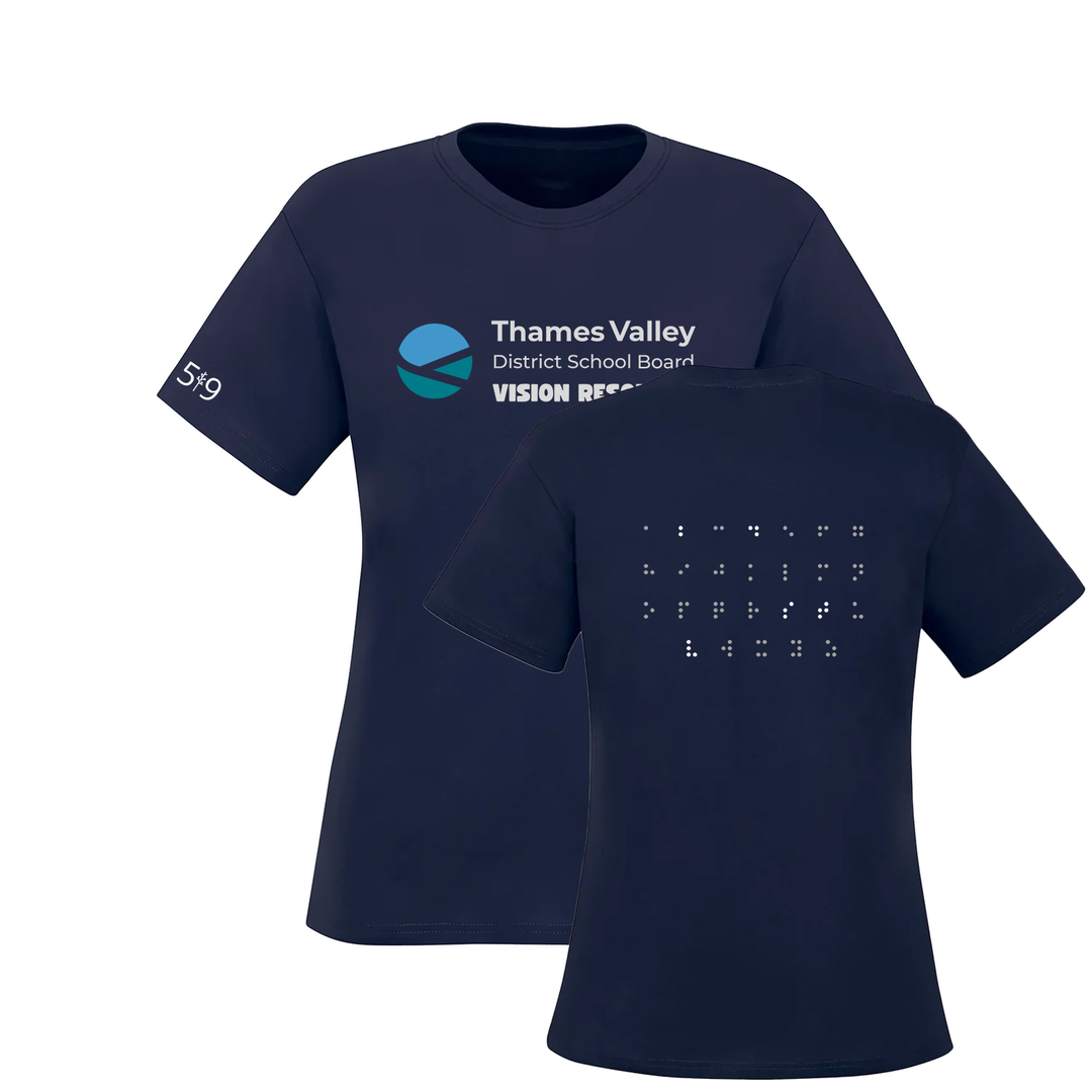 TVDSB BRAILLE BACK TEE (WOMENS)
