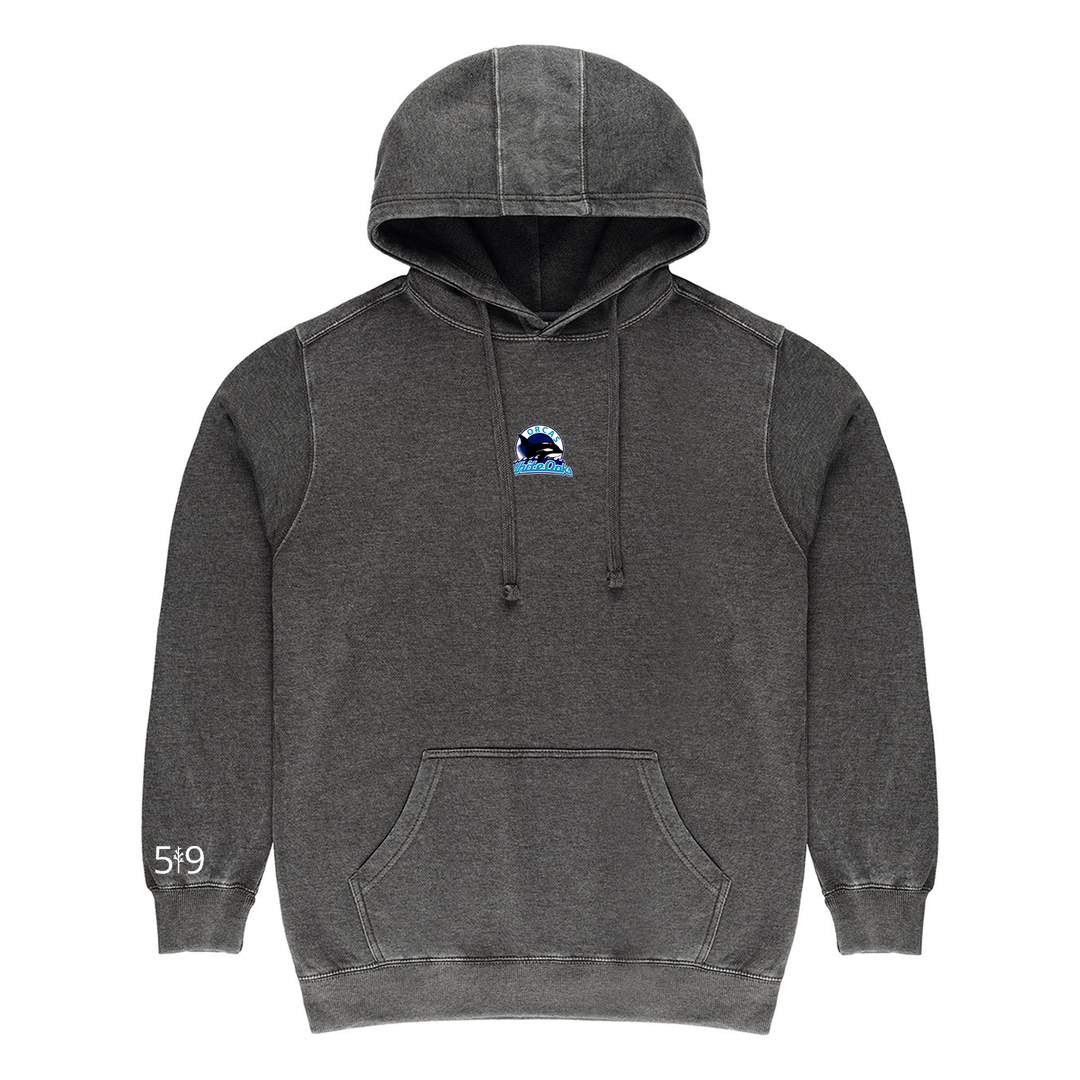 WHITE OAKS EMBROIDERED VINTAGE HOODIE (UNISEX)