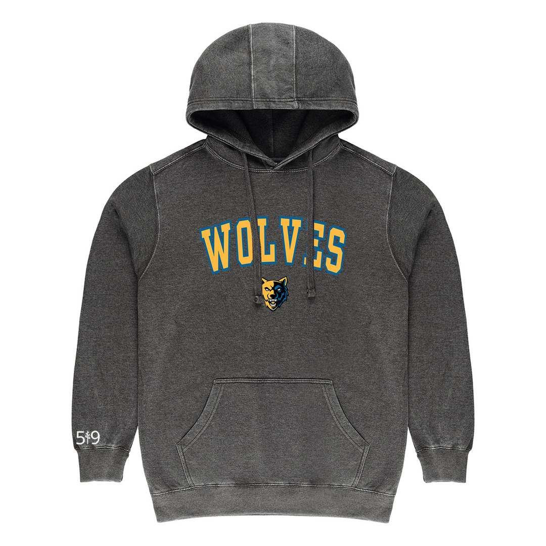 WESTMOUNT WOLVES VARSITY VINTAGE HOODIE (UNISEX)