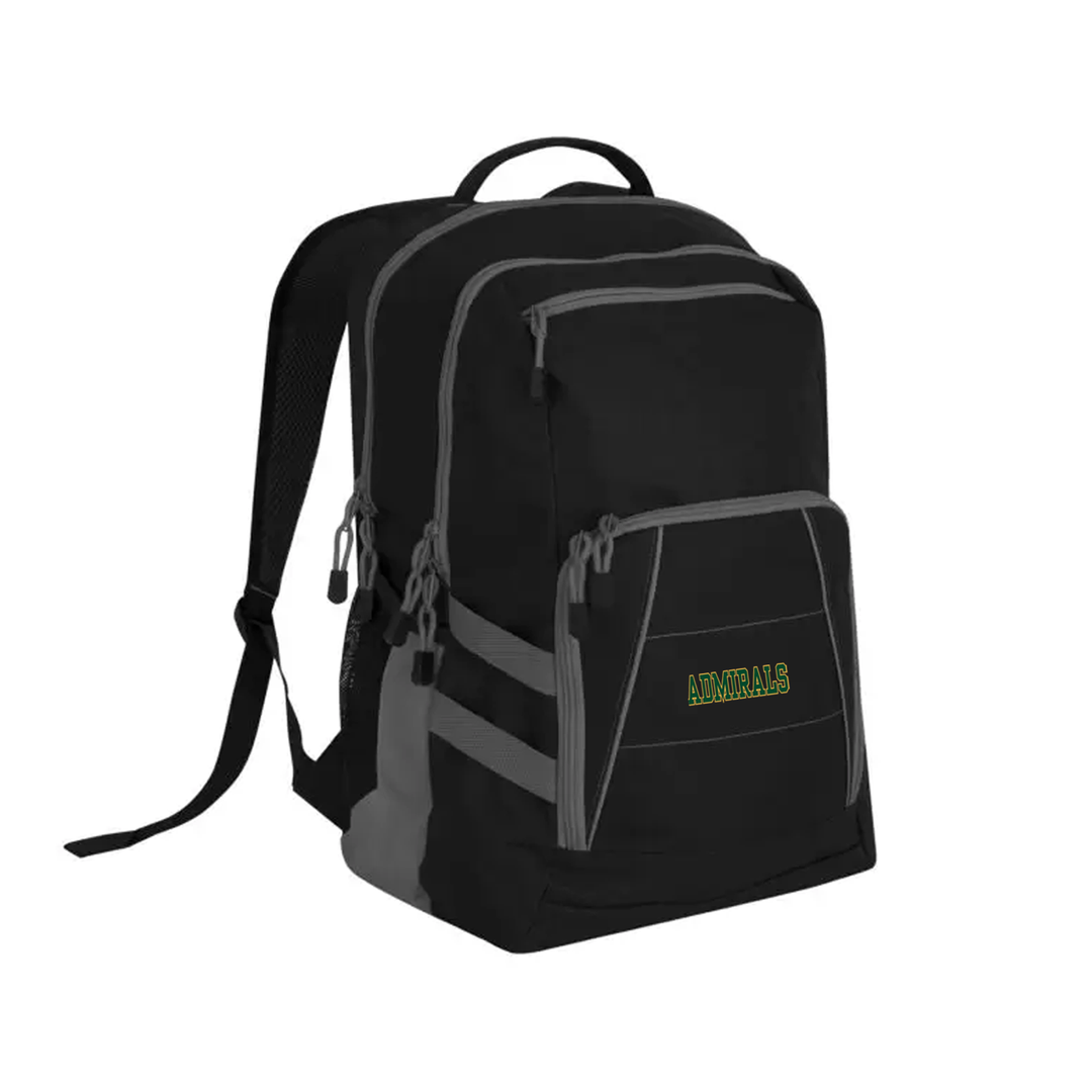 LORD NELSON EMBROIDERED VARSITY BACKPACK