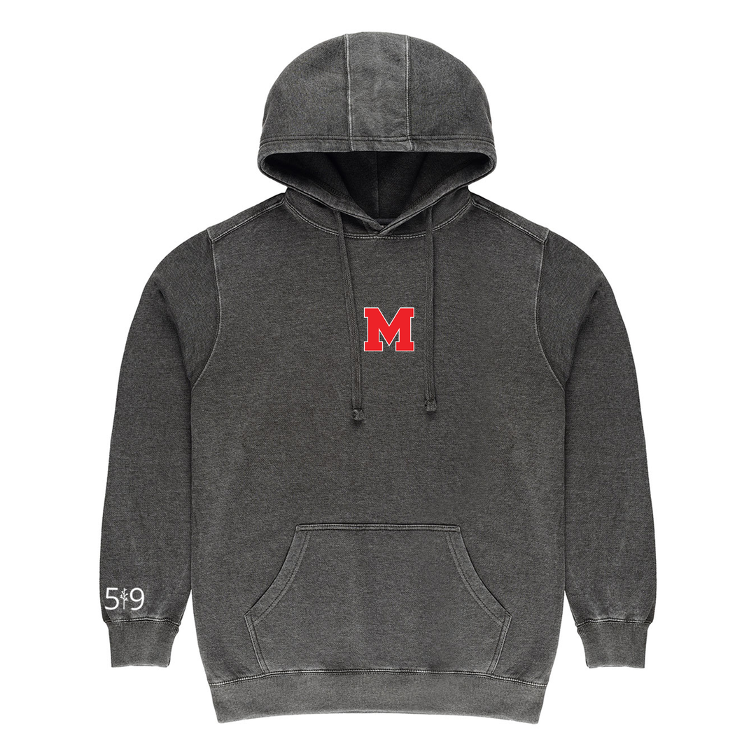 MEDWAY EMBROIDERED VINTAGE HOODIE (UNISEX)
