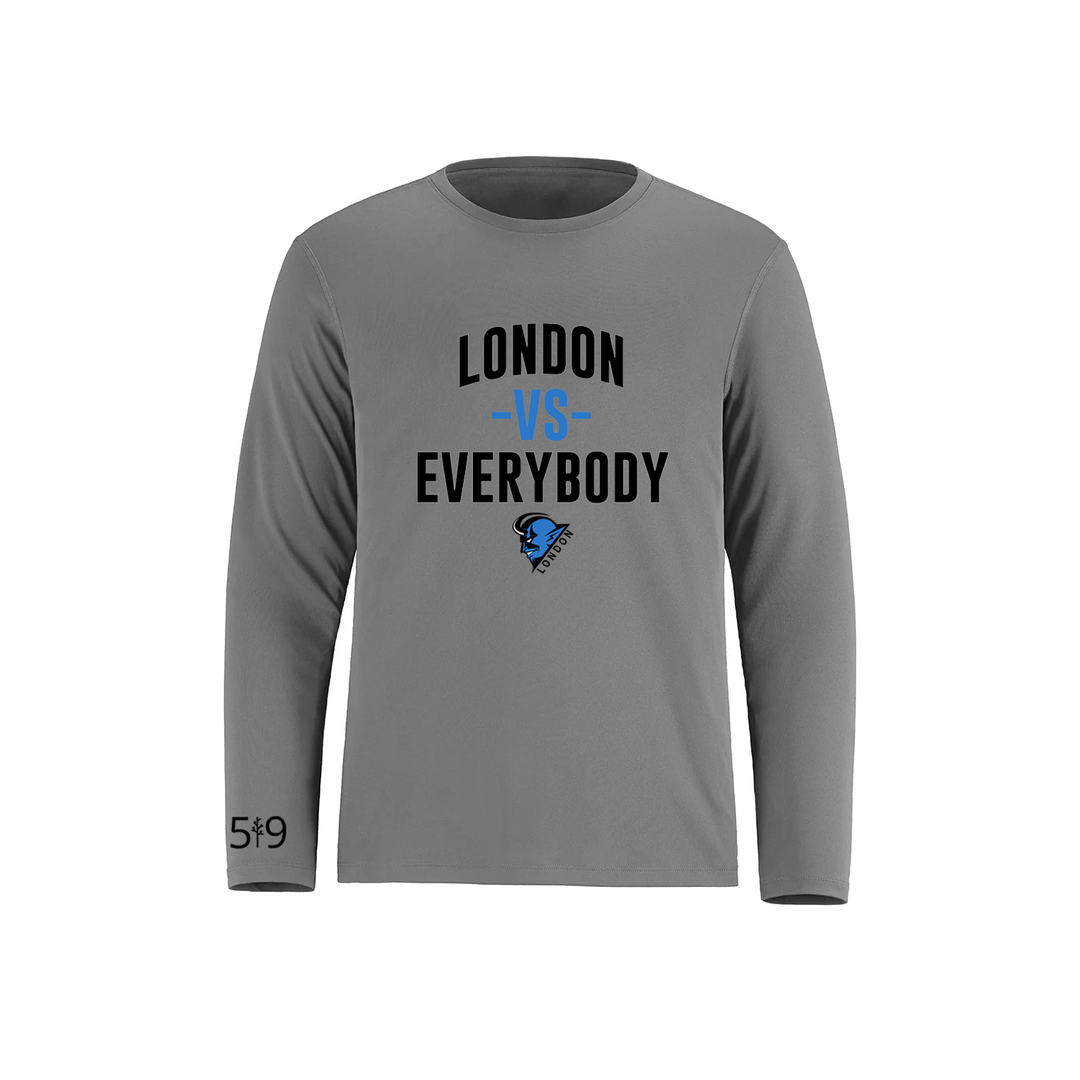 LONDON BLUEDEVILS VS EVERYBODY ATHLETIC LONG SLEEVE (MENS)