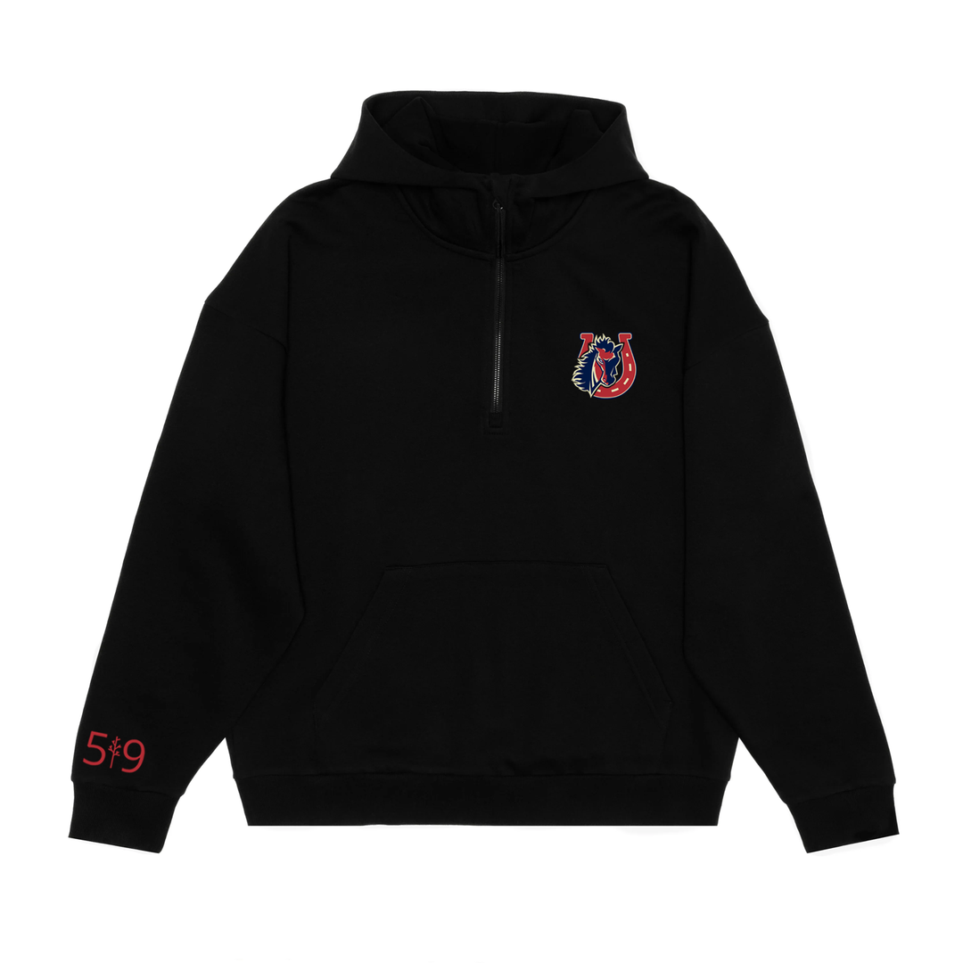 STONEY CREEK EMBROIDERED SCUBA 1/2 ZIP HOODIE (UNISEX)