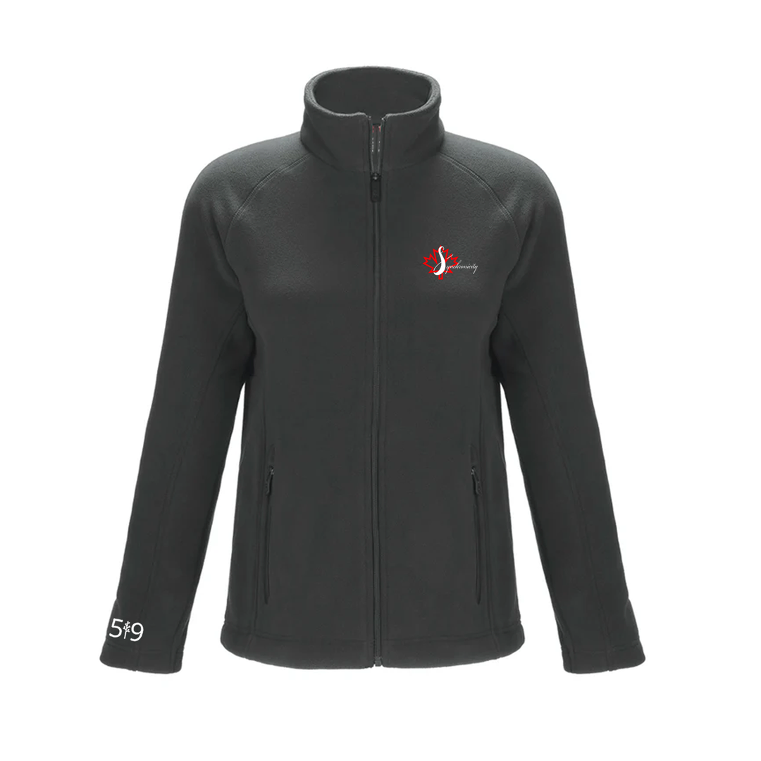 SYNCHRONICITY EMBROIDERED MICROFLEECE JACKET (WOMENS)