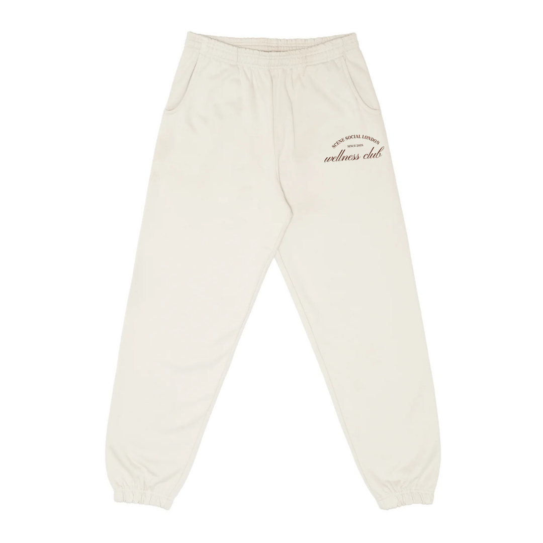 SCENE SOCIAL WELLNESS CLUB EMBROIDERED SWEATPANTS (UNISEX)