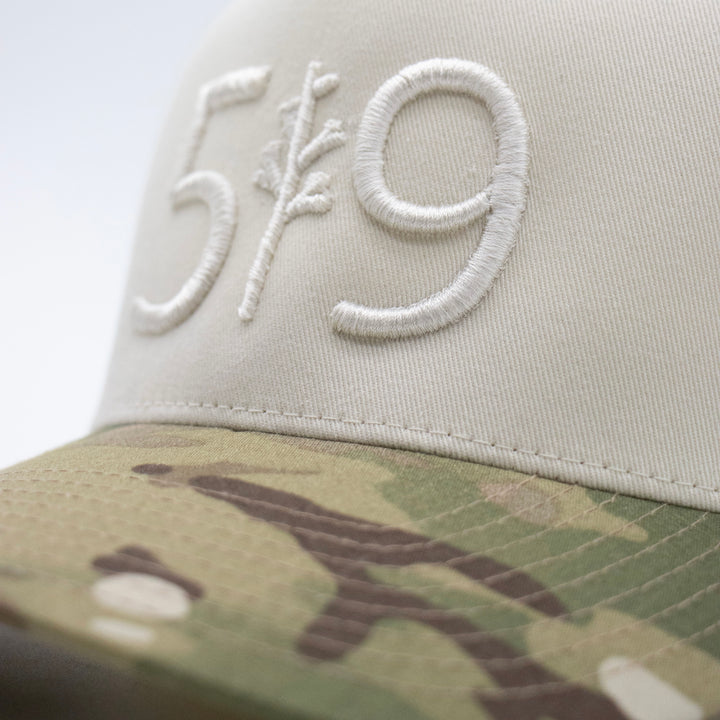 519 PUFF EMBROIDERED 2-TONE SNAPBACK (UNISEX)