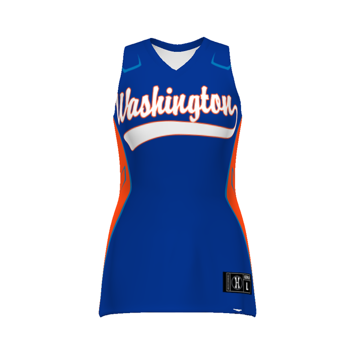 CUSTOMIZABLE GIRLS SLEEVELESS SOFTBALL JERSEY #228470