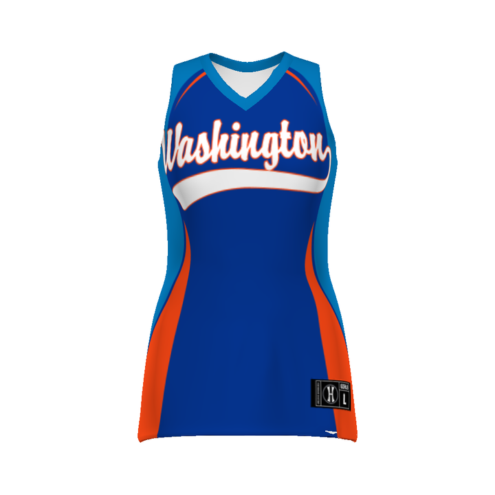 CUSTOMIZABLE GIRLS SLEEVELESS SOFTBALL JERSEY #228470