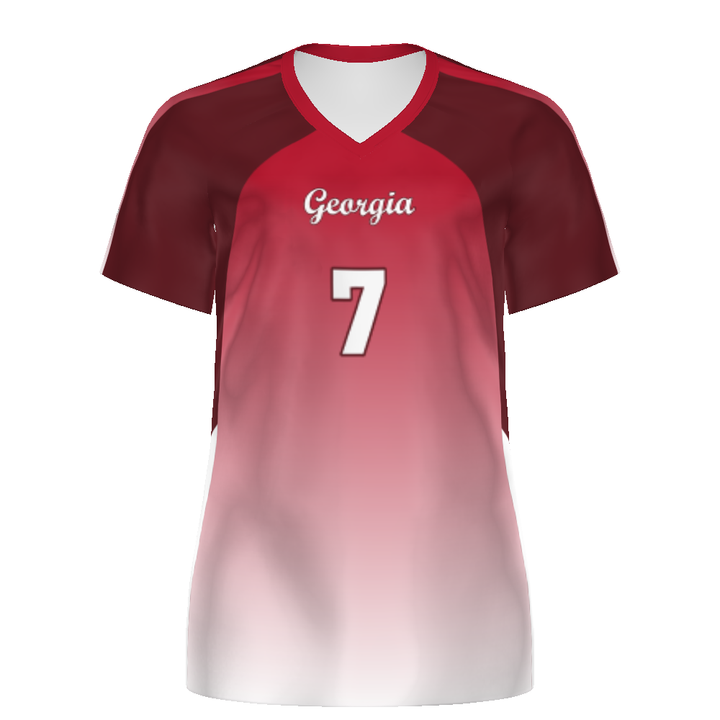 CUSTOMIZABLE LADIES VOLLEYBALL SHORT SLEEVE JERSEY #341110