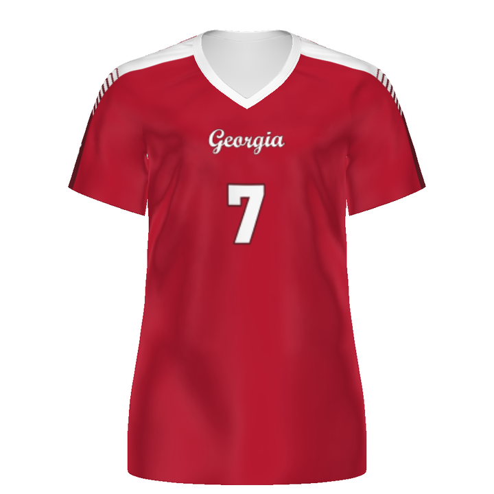 CUSTOMIZABLE LADIES VOLLEYBALL SHORT SLEEVE JERSEY #341110
