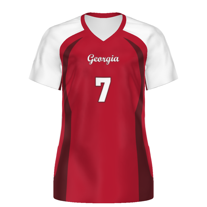 CUSTOMIZABLE LADIES VOLLEYBALL SHORT SLEEVE JERSEY #341110
