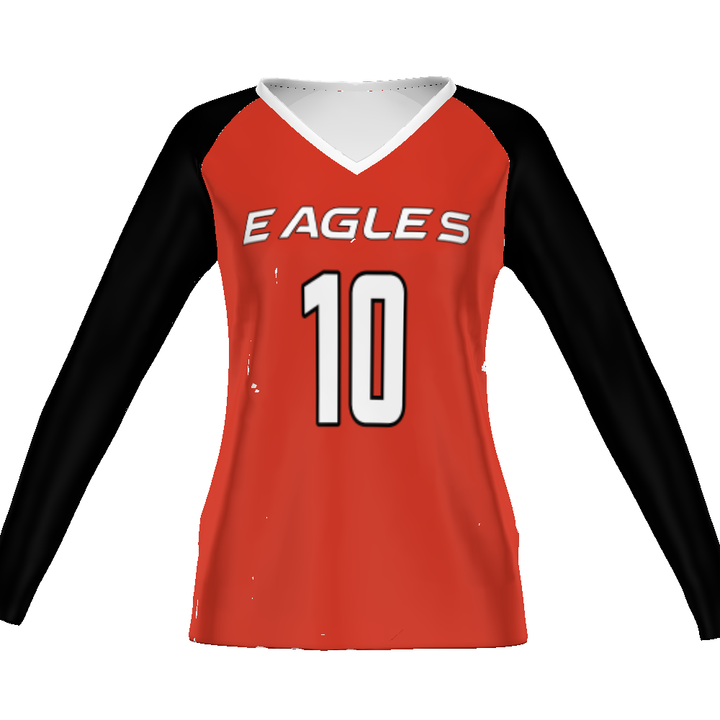 CUSTOMIZABLE LADIES VOLLEYBALL LONG SLEEVE JERSEY #341122