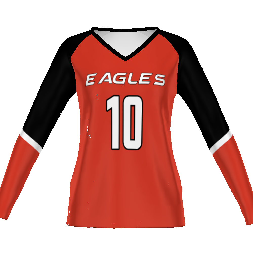 CUSTOMIZABLE LADIES VOLLEYBALL LONG SLEEVE JERSEY #341122