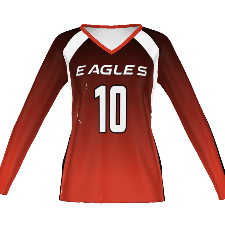 CUSTOMIZABLE LADIES VOLLEYBALL LONG SLEEVE JERSEY #341122
