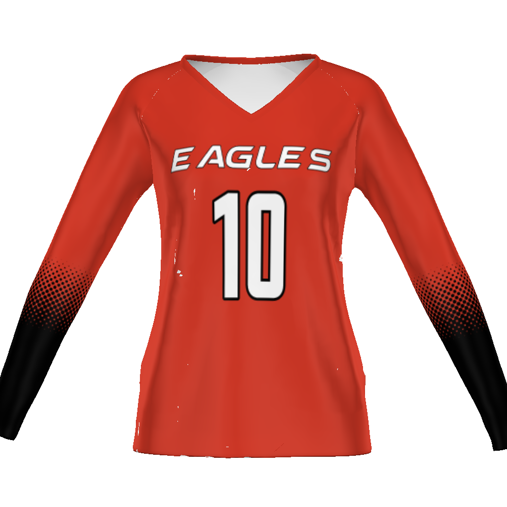 CUSTOMIZABLE LADIES VOLLEYBALL LONG SLEEVE JERSEY #341122