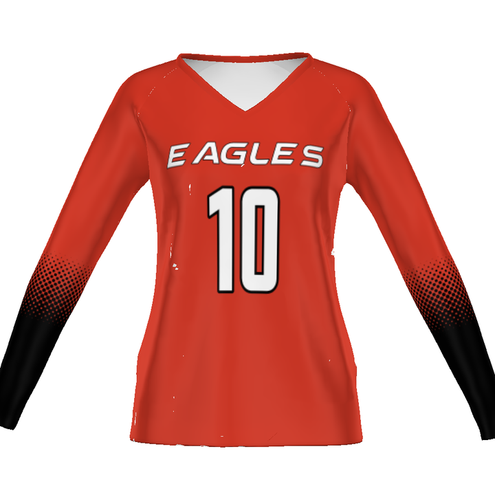 CUSTOMIZABLE LADIES VOLLEYBALL LONG SLEEVE JERSEY #341122
