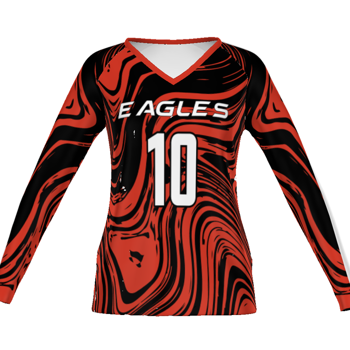 CUSTOMIZABLE LADIES VOLLEYBALL LONG SLEEVE JERSEY #341122