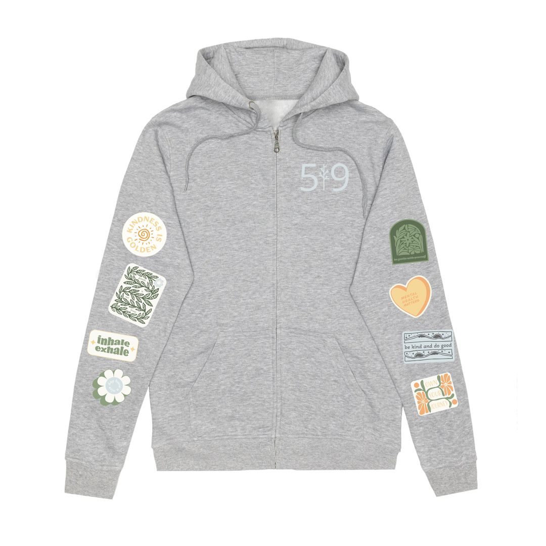 MINDFUL MOMENTS ZIP-UP (UNISEX)