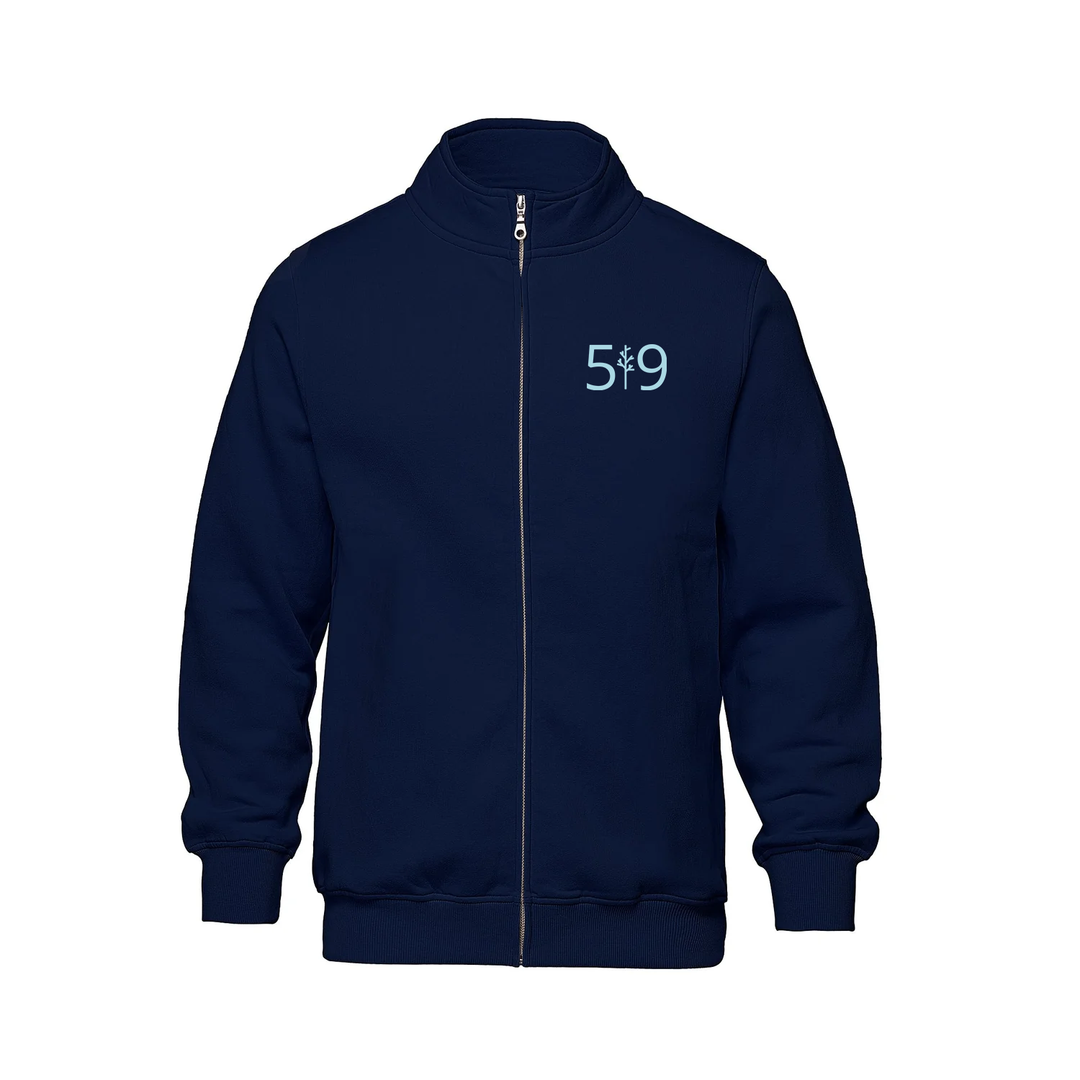519 CLASSIC EMBROIDERED ZIP-UP SWEATER (UNISEX)