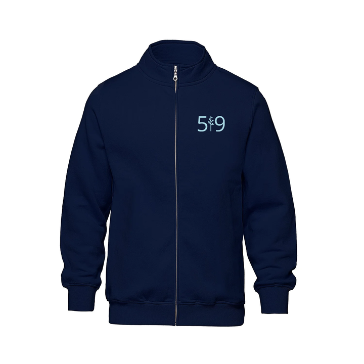 519 CLASSIC EMBROIDERED ZIP-UP SWEATER (UNISEX)