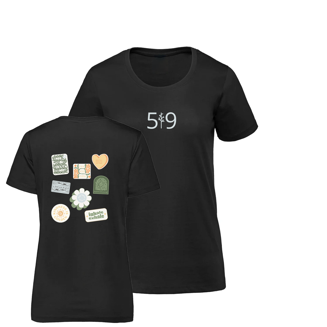 MINDFUL MOMENTS PREMIUM TEE (WOMENS)