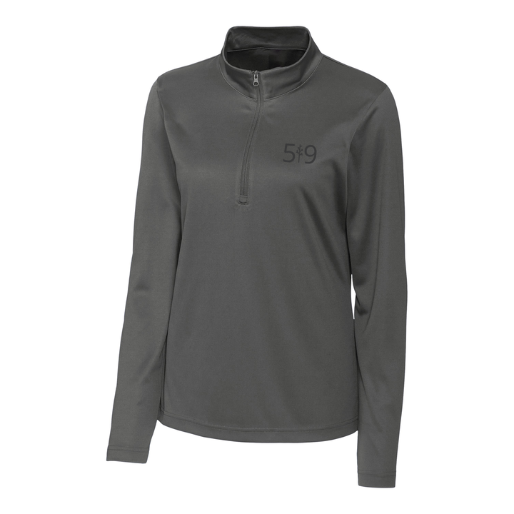 519 EMBROIDERED ATHLETIC 1/4 ZIP (WOMENS)