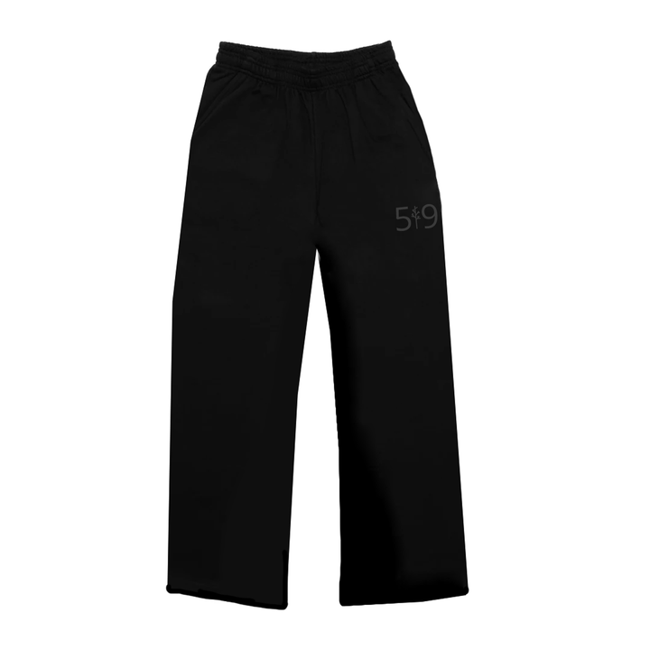 519 CLASSIC EMBROIDERED WIDE LEG SWEATPANTS (UNISEX)